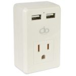All Of The Best" AC Outlet with Dual USB Wall Charger