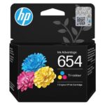 Hp 654 Tri-color Original Ink Advantage Cartridge (7FP38UE)