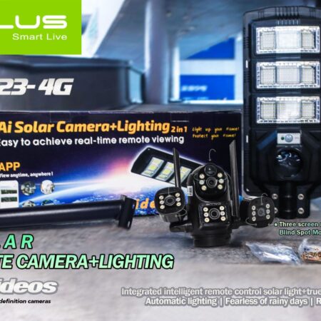 CALUS VC 23-4G AI SOLAR 4k CAMERA 3 IN 1